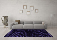 Machine Washable Abstract Purple Modern Rug, wshabs5099pur