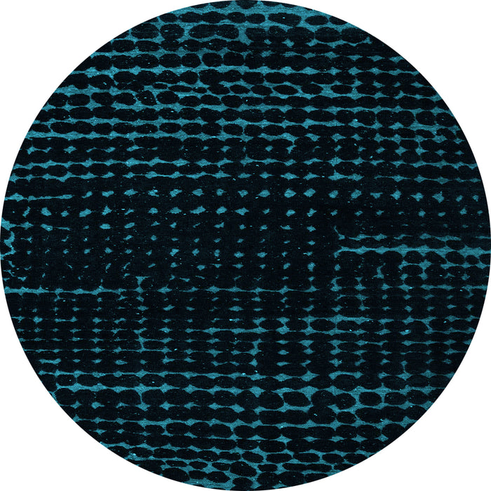 Round Machine Washable Abstract Light Blue Modern Rug, wshabs5099lblu