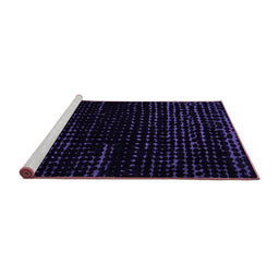 Sideview of Machine Washable Abstract Purple Modern Area Rugs, wshabs5099pur