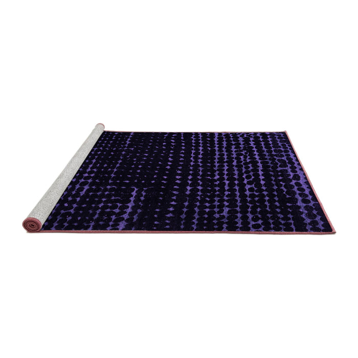 Sideview of Machine Washable Abstract Purple Modern Area Rugs, wshabs5099pur