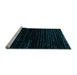 Sideview of Machine Washable Abstract Light Blue Modern Rug, wshabs5099lblu