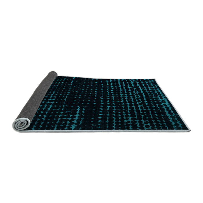 Sideview of Abstract Light Blue Modern Rug, abs5099lblu