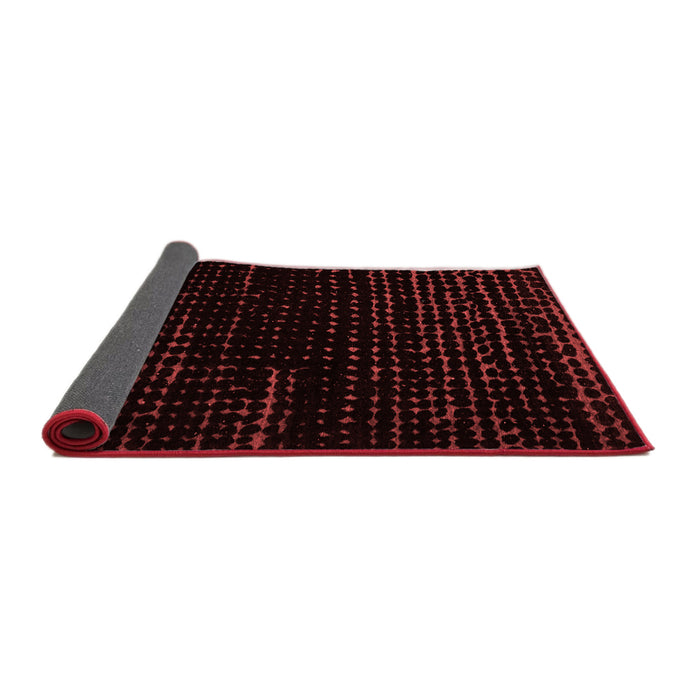Abstract Red Modern Area Rugs