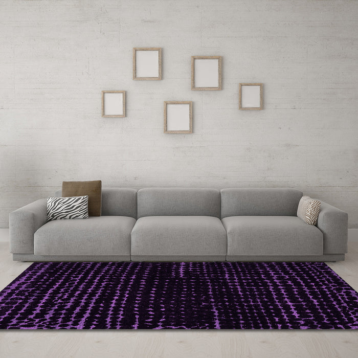 Machine Washable Abstract Pink Modern Rug in a Living Room, wshabs5099pnk