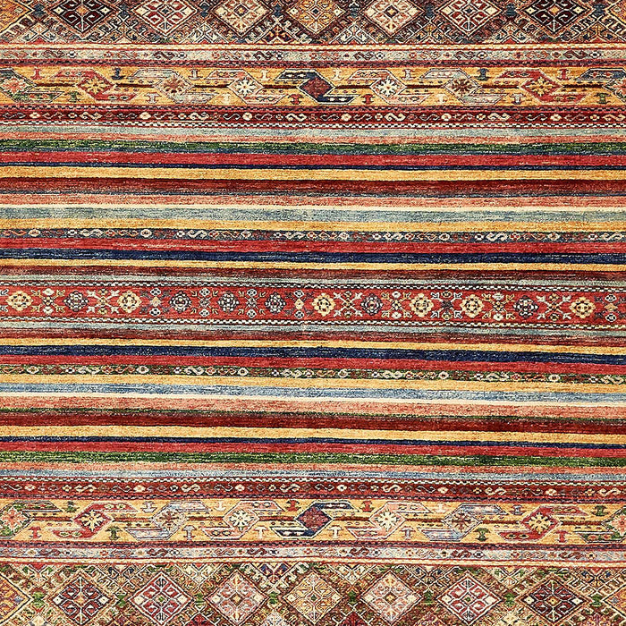 Abstract Saffron Red Modern Rug, abs509