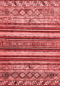 Abstract Red Modern Rug, abs509red