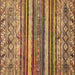 Square Abstract Brown Modern Rug, abs509brn