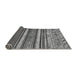 Sideview of Abstract Gray Modern Rug, abs509gry