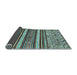 Sideview of Abstract Light Blue Modern Rug, abs509lblu