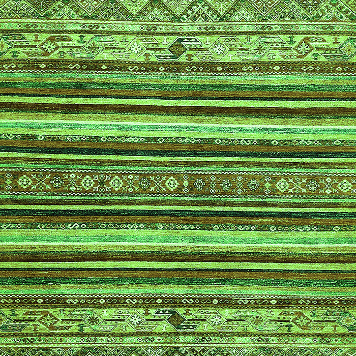 Abstract Green Modern Rug, abs509grn