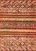 Machine Washable Abstract Orange Modern Area Rugs, wshabs509org