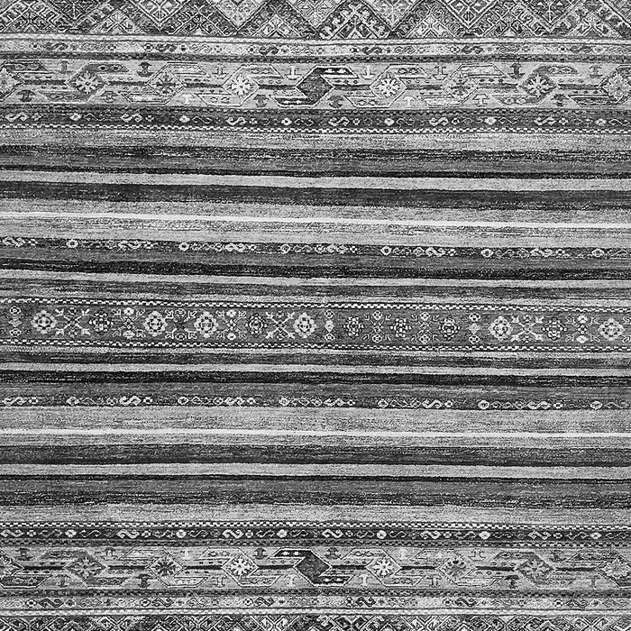 Machine Washable Abstract Gray Modern Rug, wshabs509gry