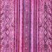 Square Abstract Pink Modern Rug, abs509pnk