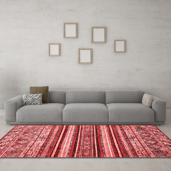 Modern Red Washable Rugs