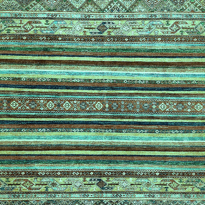 Machine Washable Abstract Turquoise Modern Area Rugs, wshabs509turq