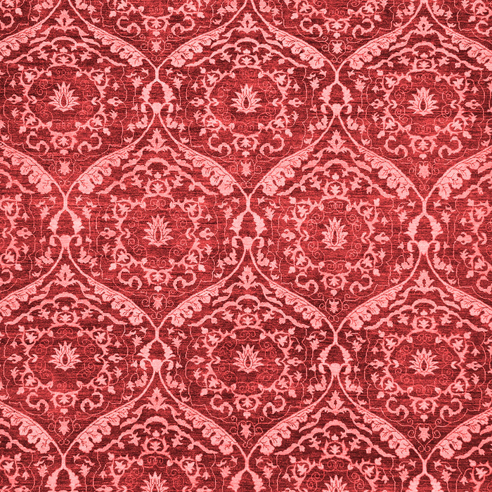 Machine Washable Abstract Red Modern Rug, wshabs50red