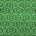 Square Machine Washable Abstract Emerald Green Modern Area Rugs, wshabs50emgrn