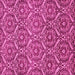 Square Machine Washable Abstract Pink Modern Rug, wshabs50pnk