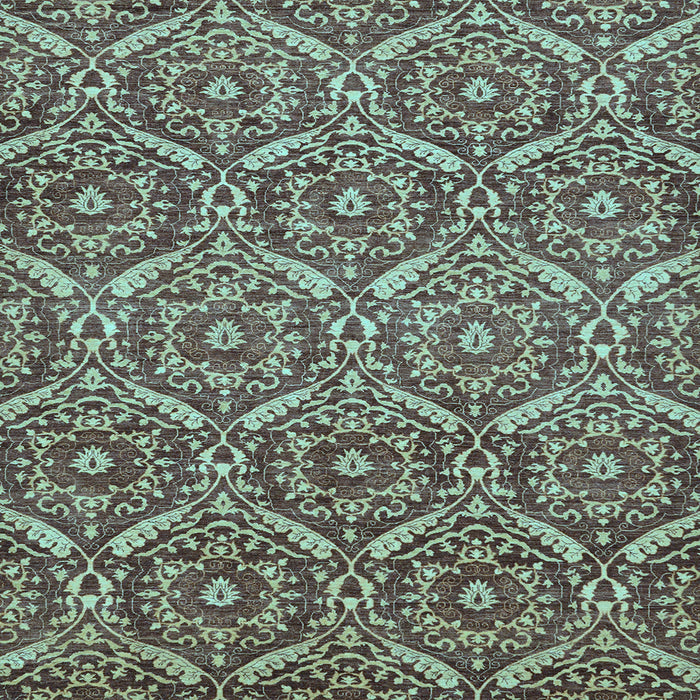 Square Machine Washable Abstract Light Blue Modern Rug, wshabs50lblu