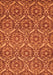 Machine Washable Abstract Orange Modern Area Rugs, wshabs50org