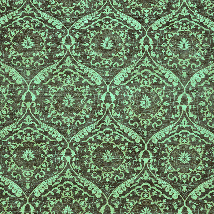 Machine Washable Abstract Turquoise Modern Area Rugs, wshabs50turq