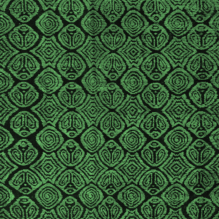 Square Machine Washable Abstract Emerald Green Modern Area Rugs, wshabs5100emgrn