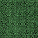 Square Machine Washable Abstract Emerald Green Modern Area Rugs, wshabs5100emgrn