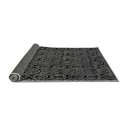 Sideview of Abstract Gray Modern Rug, abs5100gry