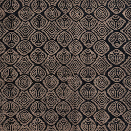 Square Abstract Dark Almond Brown Modern Rug, abs5100