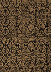 Abstract Brown Modern Rug, abs5100brn