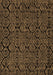 Abstract Brown Modern Rug, abs5100brn