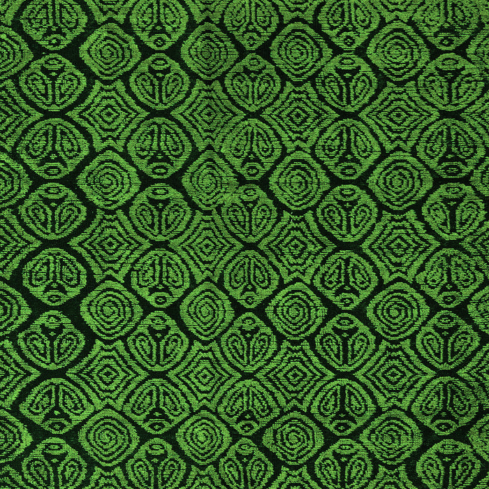 Square Abstract Green Modern Rug, abs5100grn