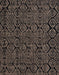 Machine Washable Abstract Dark Almond Brown Rug, wshabs5100