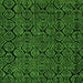 Square Machine Washable Abstract Green Modern Area Rugs, wshabs5100grn