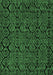 Machine Washable Abstract Emerald Green Modern Area Rugs, wshabs5100emgrn