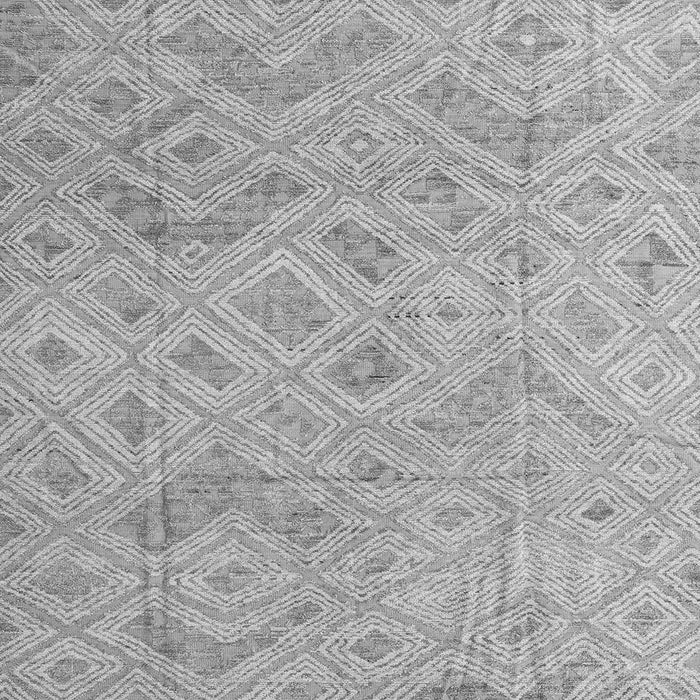 Square Machine Washable Abstract Gray Modern Rug, wshabs5101gry