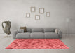 Modern Red Washable Rugs