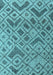 Machine Washable Abstract Light Blue Modern Rug, wshabs5102lblu