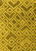 Machine Washable Abstract Yellow Modern Rug, wshabs5102yw