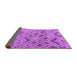 Sideview of Abstract Purple Modern Rug, abs5102pur