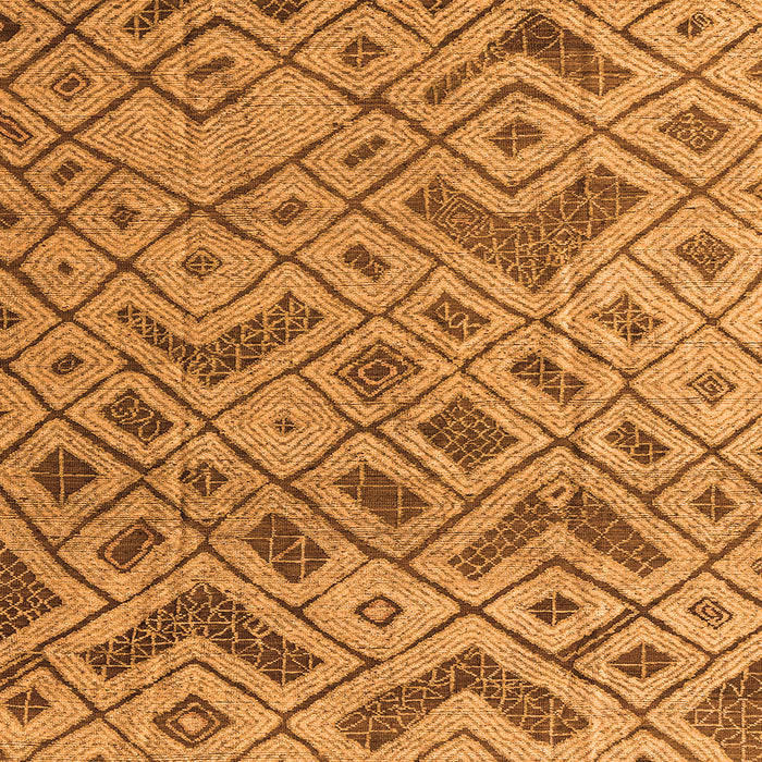 Square Abstract Orange Modern Rug, abs5102org