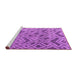 Sideview of Machine Washable Abstract Purple Modern Area Rugs, wshabs5102pur