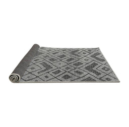 Sideview of Abstract Gray Modern Rug, abs5102gry