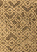 Machine Washable Abstract Brown Modern Rug, wshabs5102brn