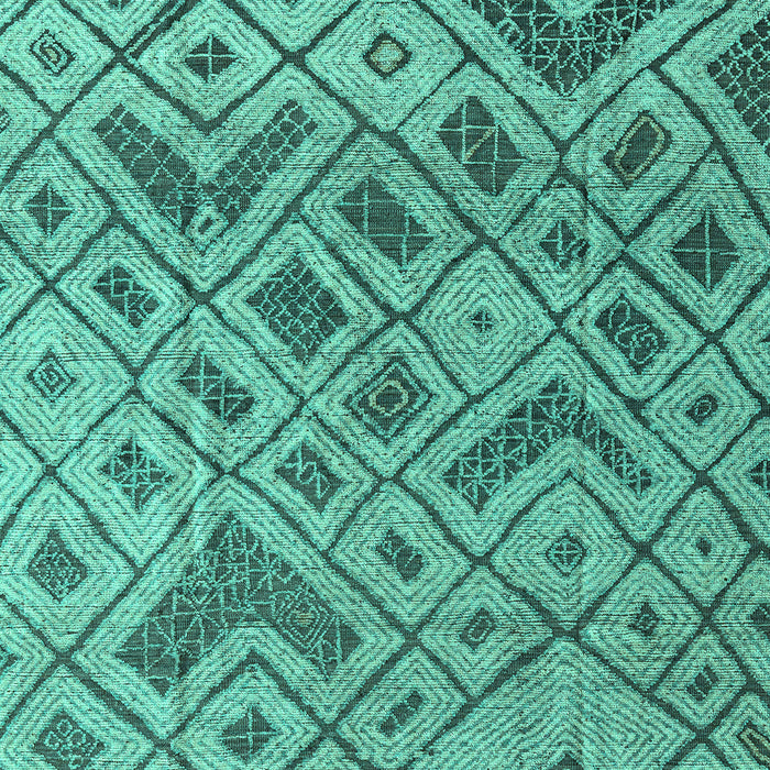 Machine Washable Abstract Turquoise Modern Area Rugs, wshabs5102turq