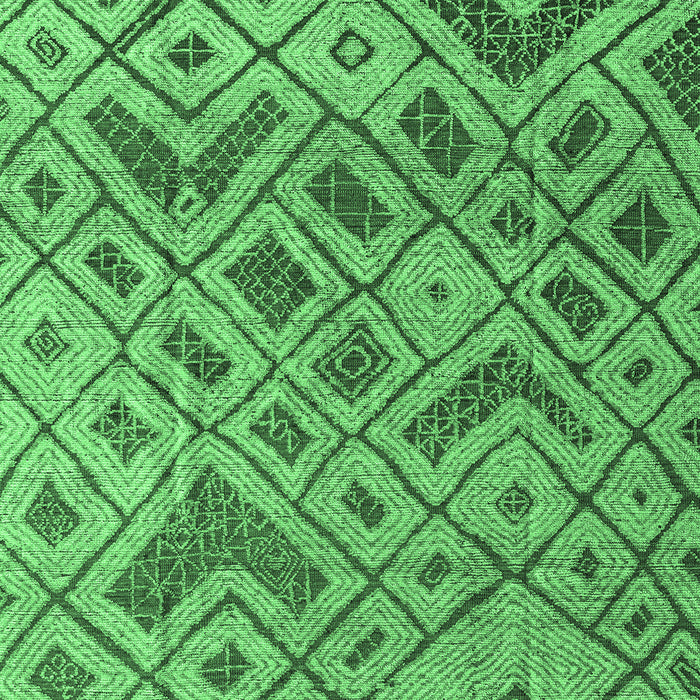 Machine Washable Abstract Emerald Green Modern Area Rugs, wshabs5102emgrn