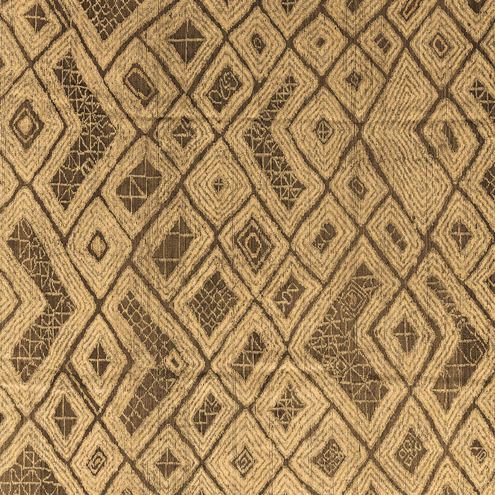 Square Machine Washable Abstract Brown Modern Rug, wshabs5102brn