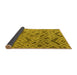 Sideview of Abstract Yellow Modern Rug, abs5102yw