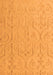 Machine Washable Abstract Orange Modern Area Rugs, wshabs5103org