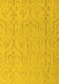 Abstract Yellow Modern Rug, abs5103yw